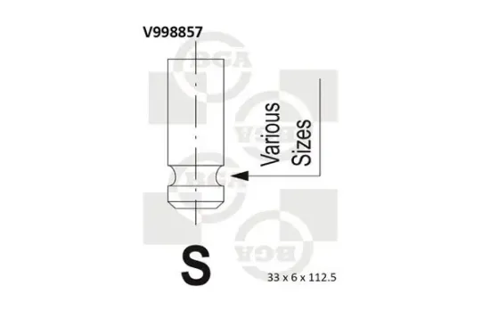 Einlassventil BGA V998857 Bild Einlassventil BGA V998857