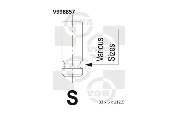 Einlassventil BGA V998857