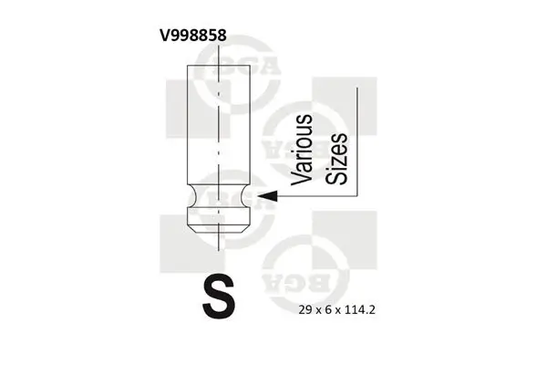 Auslassventil BGA V998858