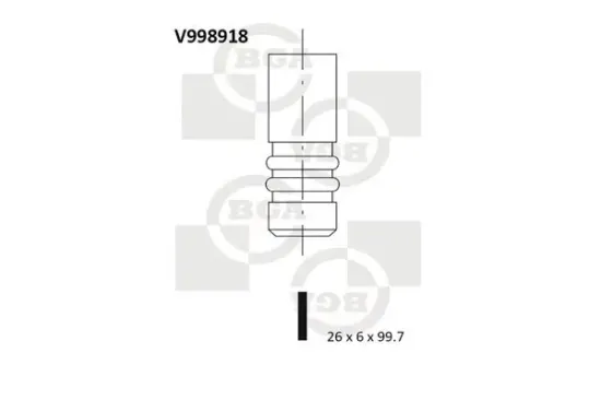 Einlassventil BGA V998918 Bild Einlassventil BGA V998918