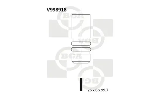 Einlassventil BGA V998918 Bild Einlassventil BGA V998918