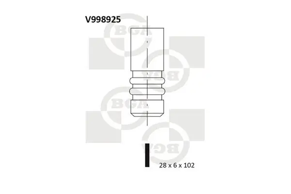 Auslassventil BGA V998925