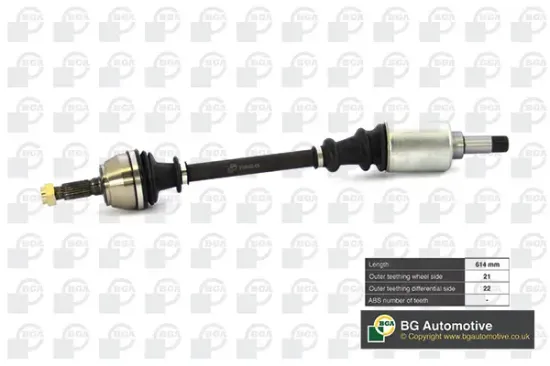 Antriebswelle Vorderachse links BGA DS1405L Bild Antriebswelle Vorderachse links BGA DS1405L