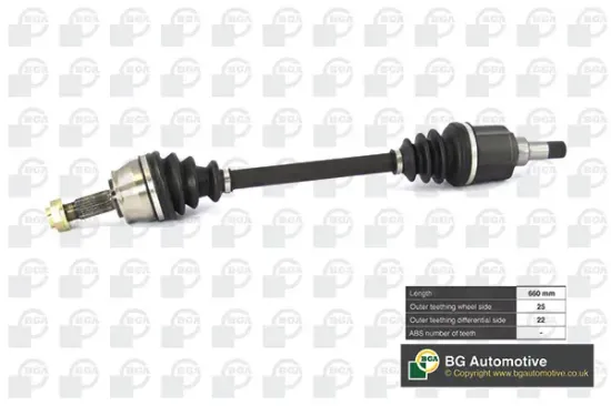 Antriebswelle Vorderachse links BGA DS1428L Bild Antriebswelle Vorderachse links BGA DS1428L