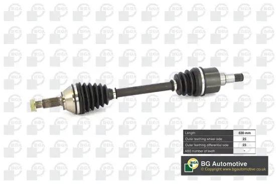 Antriebswelle Vorderachse links BGA DS2301L Bild Antriebswelle Vorderachse links BGA DS2301L