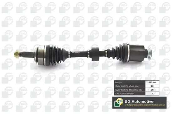 Antriebswelle Vorderachse rechts BGA DS2519R Bild Antriebswelle Vorderachse rechts BGA DS2519R