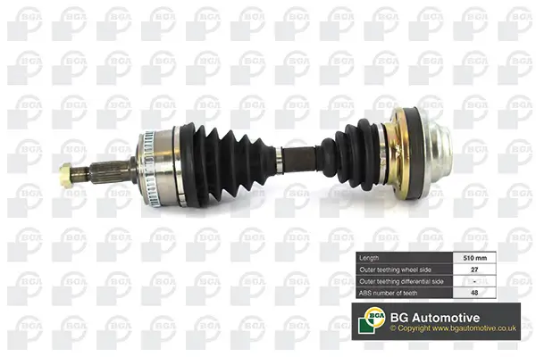 Antriebswelle Vorderachse links Vorderachse rechts BGA DS5602A