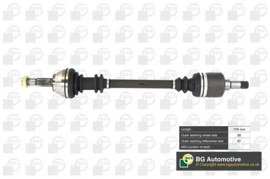 Antriebswelle Vorderachse links BGA DS6710L Bild Antriebswelle Vorderachse links BGA DS6710L