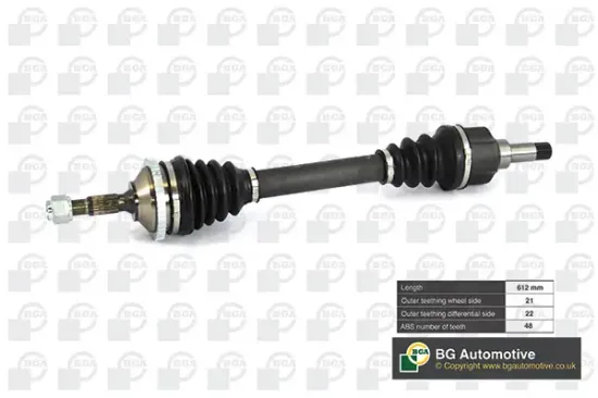 Antriebswelle Vorderachse links BGA DS6714LA Bild Antriebswelle Vorderachse links BGA DS6714LA