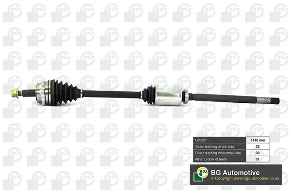 Antriebswelle Vorderachse rechts BGA DS7335RA