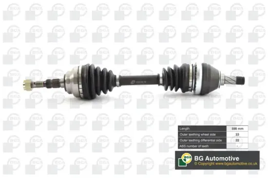 Antriebswelle Vorderachse links BGA DS9505L Bild Antriebswelle Vorderachse links BGA DS9505L