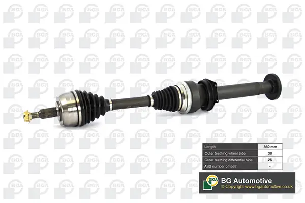 Antriebswelle Vorderachse rechts BGA DS9640R