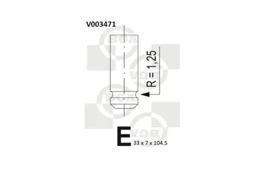 Einlassventil BGA V003471 Bild Einlassventil BGA V003471
