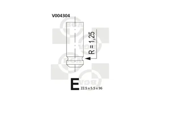 Auslassventil BGA V004304 Bild Auslassventil BGA V004304