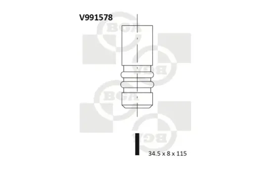 Auslassventil BGA V991578 Bild Auslassventil BGA V991578