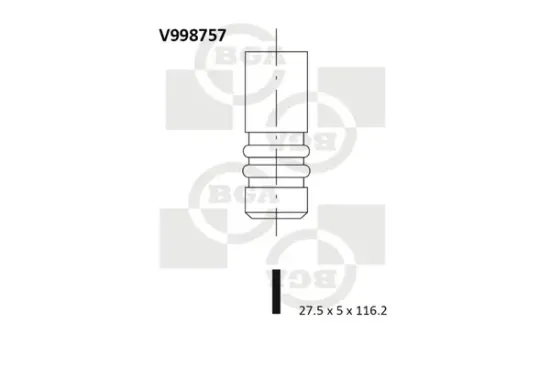 Auslassventil BGA V998757 Bild Auslassventil BGA V998757