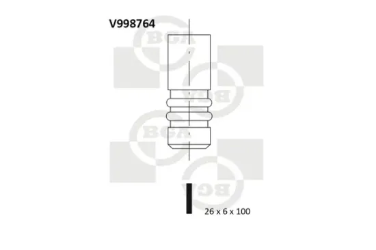 Einlassventil BGA V998764 Bild Einlassventil BGA V998764