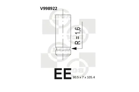 Einlassventil BGA V998922 Bild Einlassventil BGA V998922