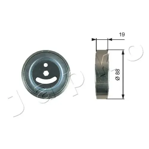 Umlenk-/Führungsrolle, Keilrippenriemen JAPKO 129817 Bild Umlenk-/Führungsrolle, Keilrippenriemen JAPKO 129817