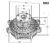 Kupplung, Kühlerlüfter JAPKO 36502 Bild Kupplung, Kühlerlüfter JAPKO 36502