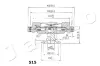 Kupplung, Kühlerlüfter JAPKO 36515 Bild Kupplung, Kühlerlüfter JAPKO 36515