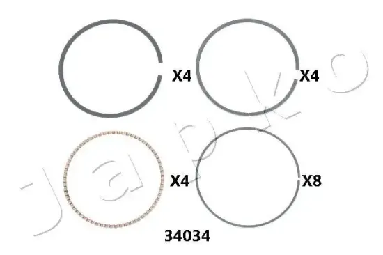 Kolbenring JAPKO 434034J Bild Kolbenring JAPKO 434034J