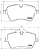 Bremsbelagsatz, Scheibenbremse Vorderachse JAPKO 500136 Bild Bremsbelagsatz, Scheibenbremse Vorderachse JAPKO 500136