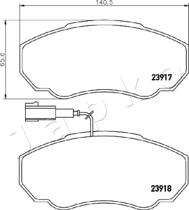 Bremsbelagsatz, Scheibenbremse JAPKO 500222 Bild Bremsbelagsatz, Scheibenbremse JAPKO 500222