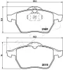 Bremsbelagsatz, Scheibenbremse JAPKO 500404 Bild Bremsbelagsatz, Scheibenbremse JAPKO 500404