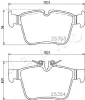 Bremsbelagsatz, Scheibenbremse Hinterachse JAPKO 510507 Bild Bremsbelagsatz, Scheibenbremse Hinterachse JAPKO 510507