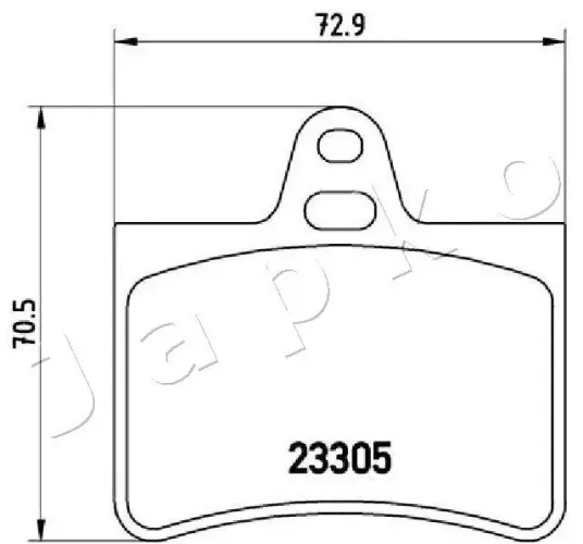 Bremsbelagsatz, Scheibenbremse Hinterachse JAPKO 510605 Bild Bremsbelagsatz, Scheibenbremse Hinterachse JAPKO 510605