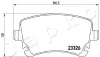 Bremsbelagsatz, Scheibenbremse Hinterachse JAPKO 510907 Bild Bremsbelagsatz, Scheibenbremse Hinterachse JAPKO 510907