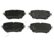 Bremsbelagsatz, Scheibenbremse Hinterachse JAPKO 510911