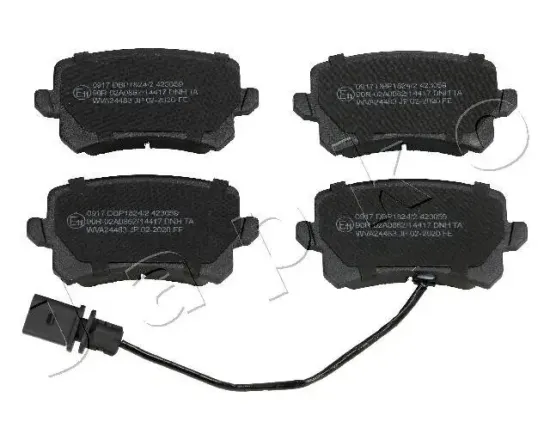 Bremsbelagsatz, Scheibenbremse Hinterachse JAPKO 510917 Bild Bremsbelagsatz, Scheibenbremse Hinterachse JAPKO 510917