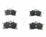 Bremsbelagsatz, Scheibenbremse Hinterachse JAPKO 51219