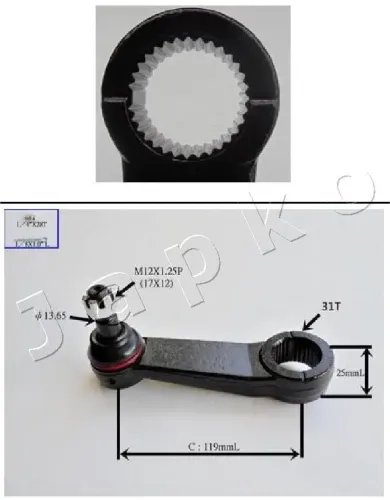 Lenkhebel Vorderachse JAPKO 52H00 Bild Lenkhebel Vorderachse JAPKO 52H00