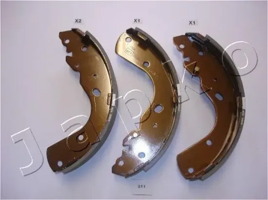 Bremsbackensatz Hinterachse JAPKO 55311 Bild Bremsbackensatz Hinterachse JAPKO 55311