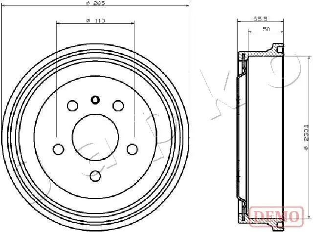 Bremstrommel JAPKO 560413C Bild Bremstrommel JAPKO 560413C