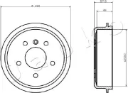 Bremstrommel JAPKO 560500