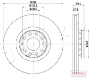 Bremsscheibe JAPKO 600924C