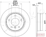 Bremsscheibe JAPKO 610107C