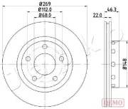 Bremsscheibe Hinterachse JAPKO 610913C