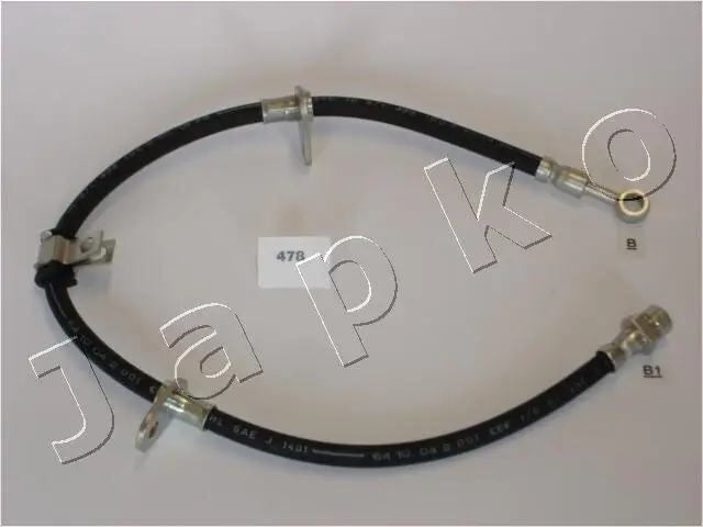 Halter, Bremsschlauch vorne links JAPKO 69478