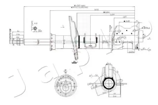 Stoßdämpfer Vorderachse rechts JAPKO MJ00159 Bild Stoßdämpfer Vorderachse rechts JAPKO MJ00159