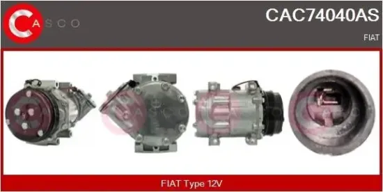 Kompressor, Klimaanlage 12 V CASCO CAC74040AS Bild Kompressor, Klimaanlage 12 V CASCO CAC74040AS