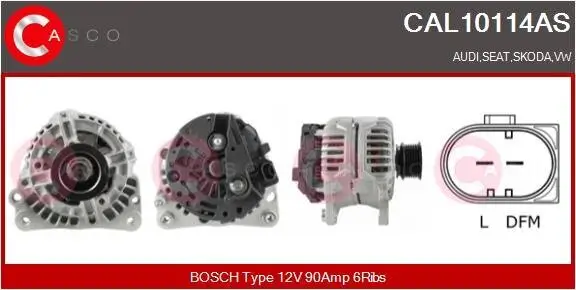 Generator 12 V CASCO CAL10114AS