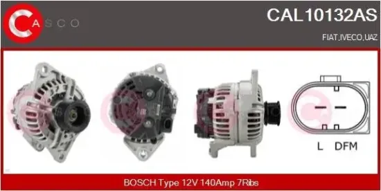 Generator 12 V CASCO CAL10132AS Bild Generator 12 V CASCO CAL10132AS