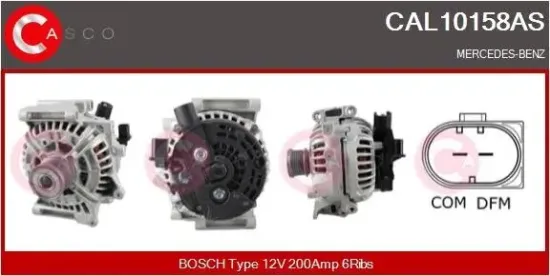 Generator 12 V CASCO CAL10158AS Bild Generator 12 V CASCO CAL10158AS