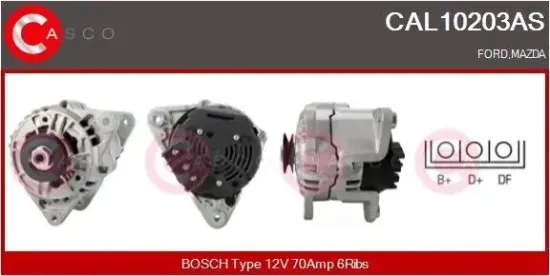 Generator 12 V CASCO CAL10203AS Bild Generator 12 V CASCO CAL10203AS