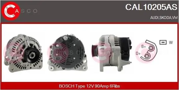 Generator 12 V CASCO CAL10205AS